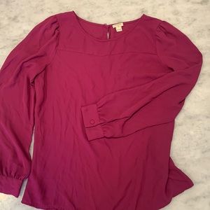 J crew factory purple blouse M